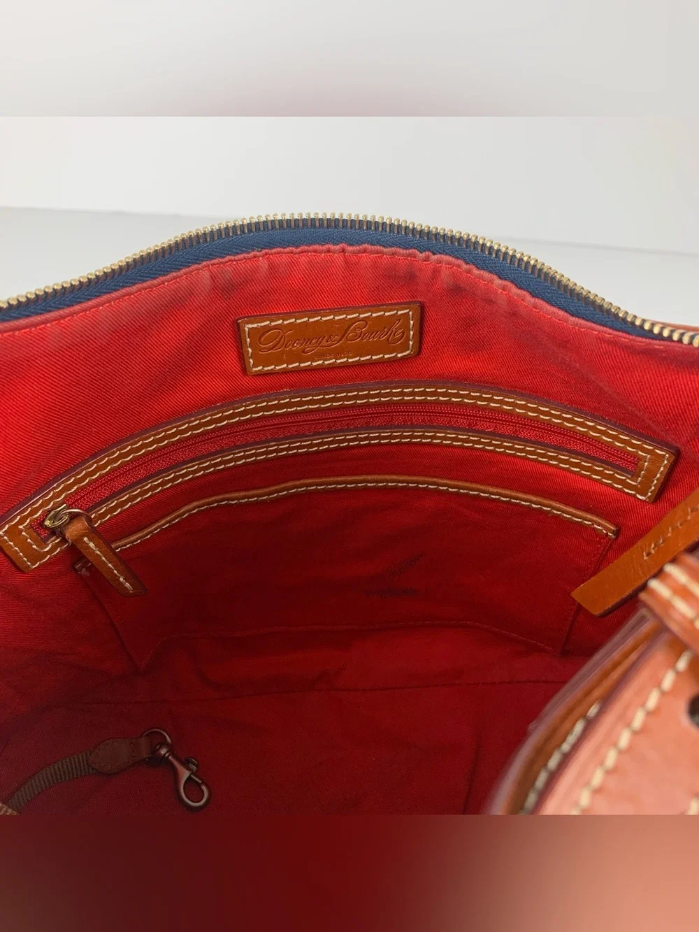 Dooney & Bourke Gretta Hobo Navy Blue Medium Shoulder Bag Purse
